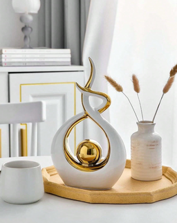 Modern Abstract Ceramic Sculpture