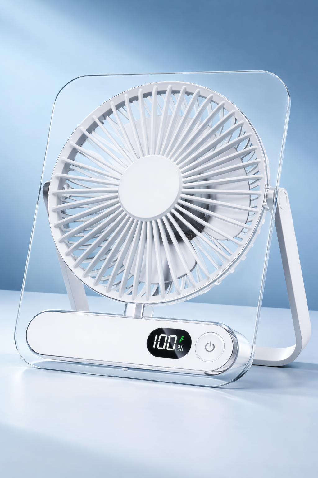 5 Speed Portable USB Rechargeable Desktop Fan_1