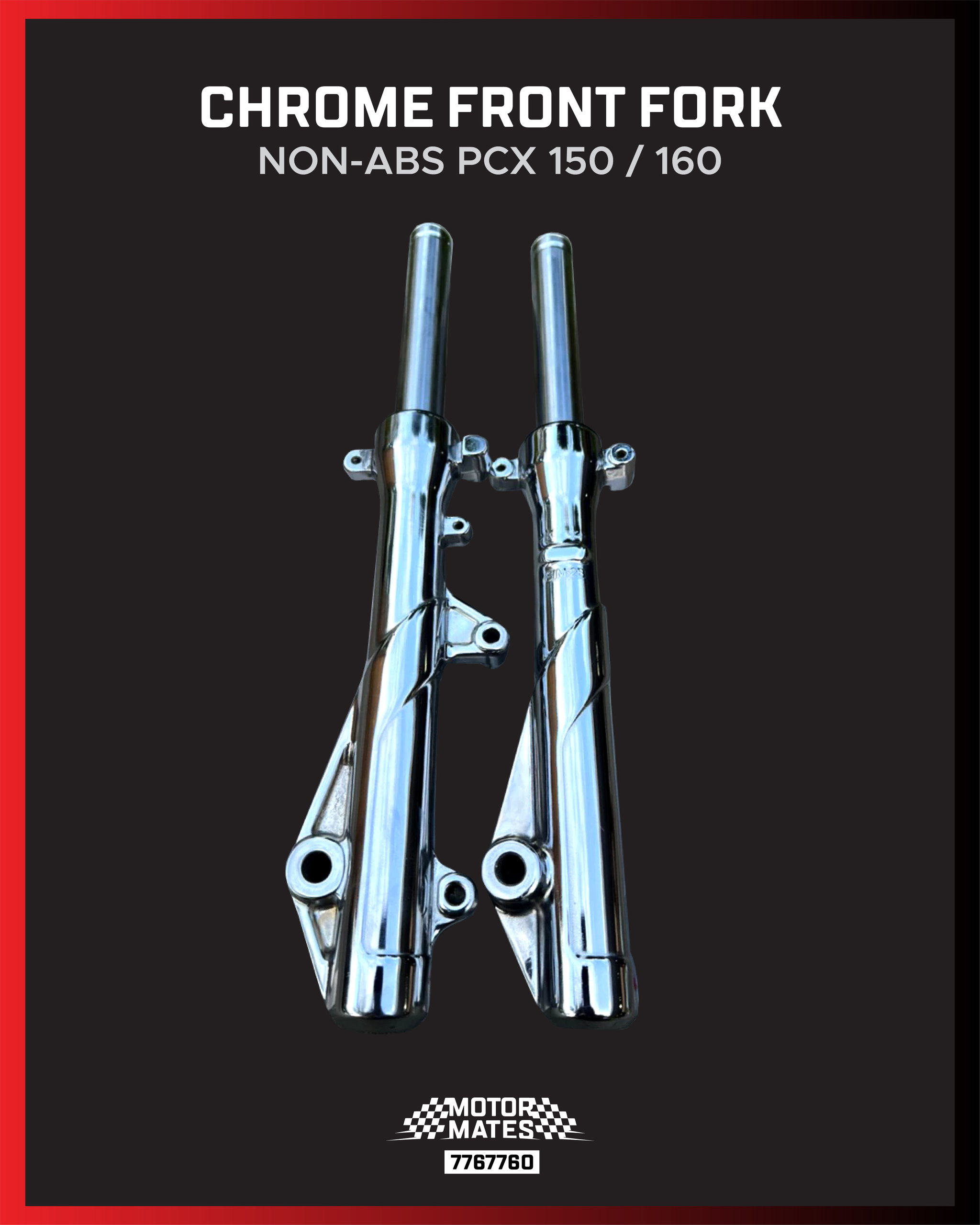Chrome Front Fork (Non-abs PCX 150 / 160)_0