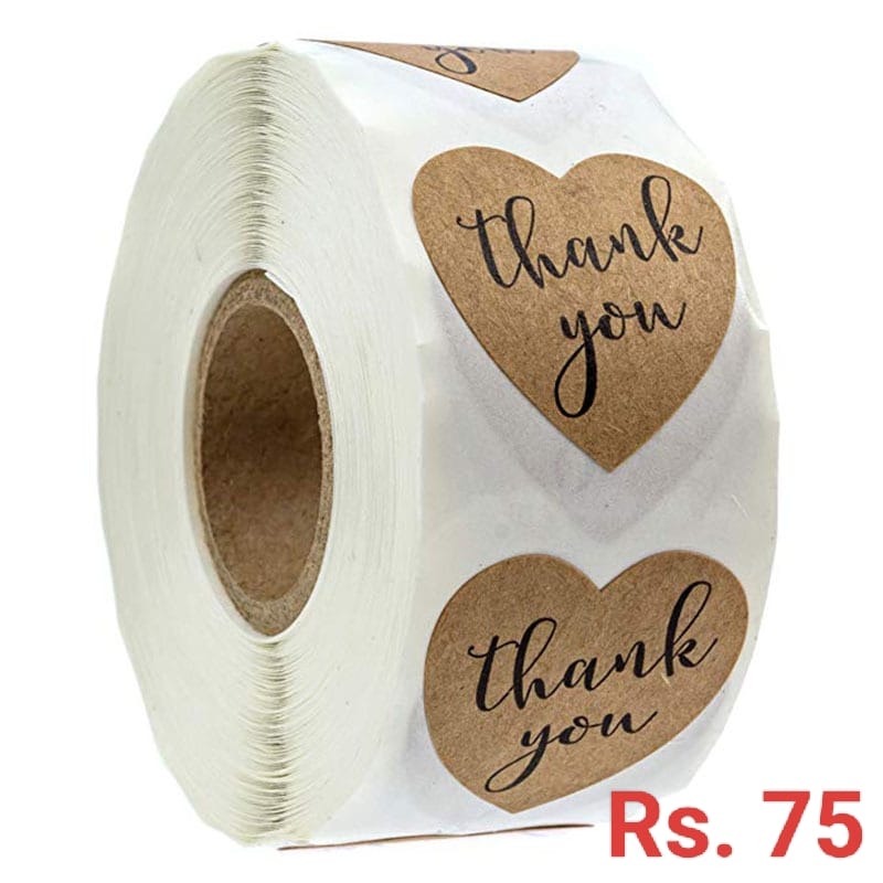 Stickers - Heart Shaped Thank You