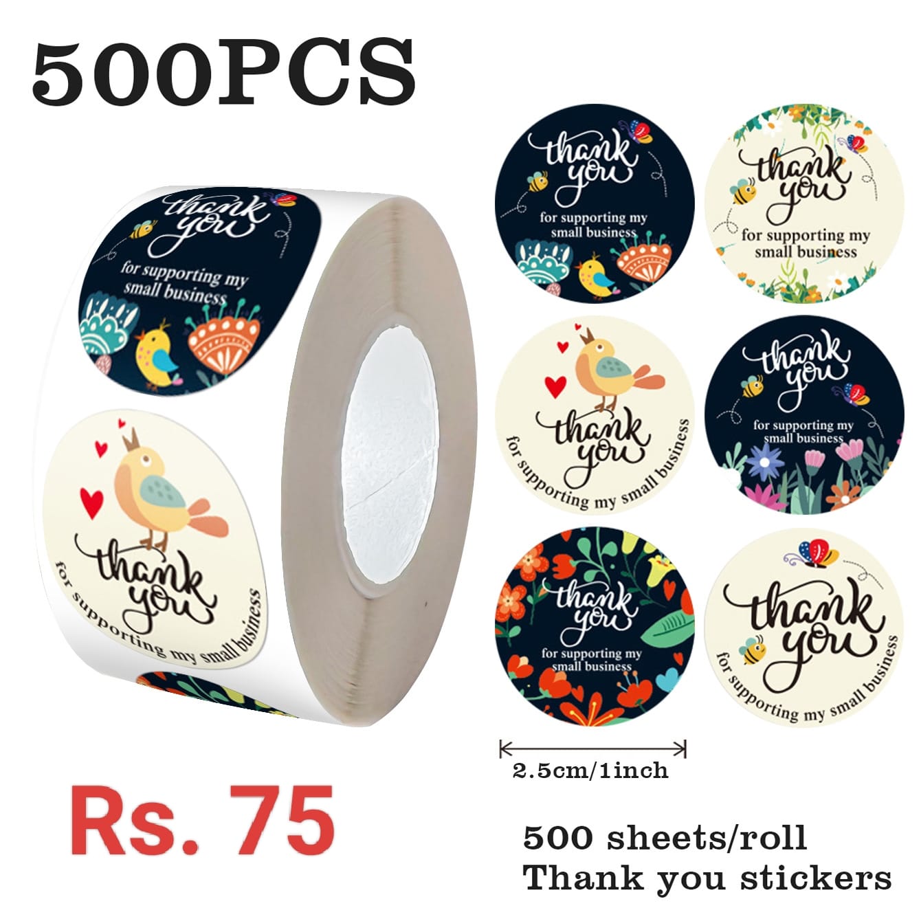 Stickers - Thank You for Supporting my Small Business_0