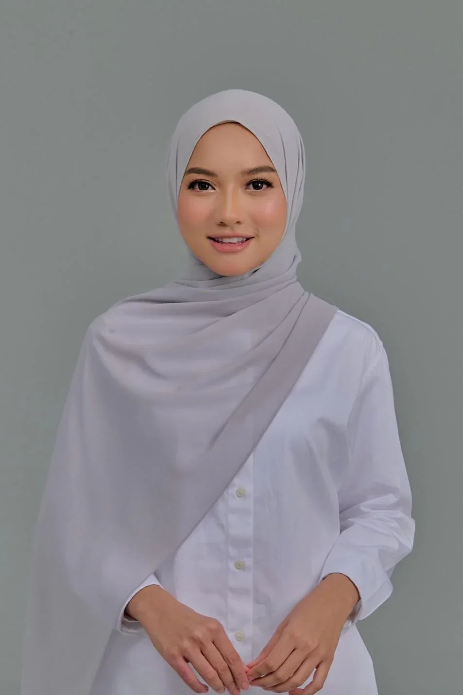 Everyday Basic Shawl (Light Grey)