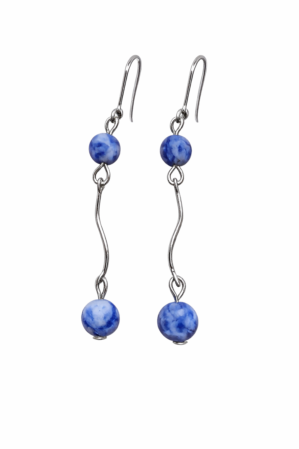 Blue spot jasper earrings _0