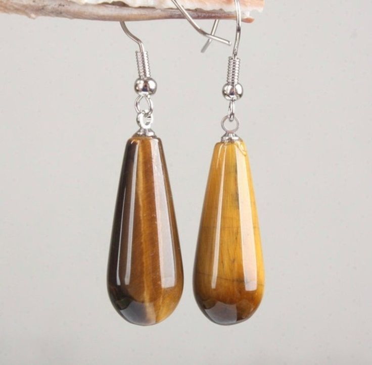 Tiger's eye earrings