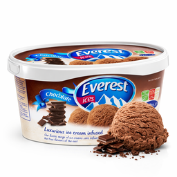 Everest Chocolate Ice Cream 900ml Tub