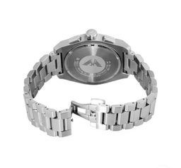 Armani Stainless Steel Watch with Black Chronograph Dial