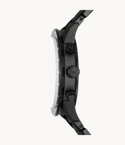 Armani Chronograph Black Stainless Steel 
