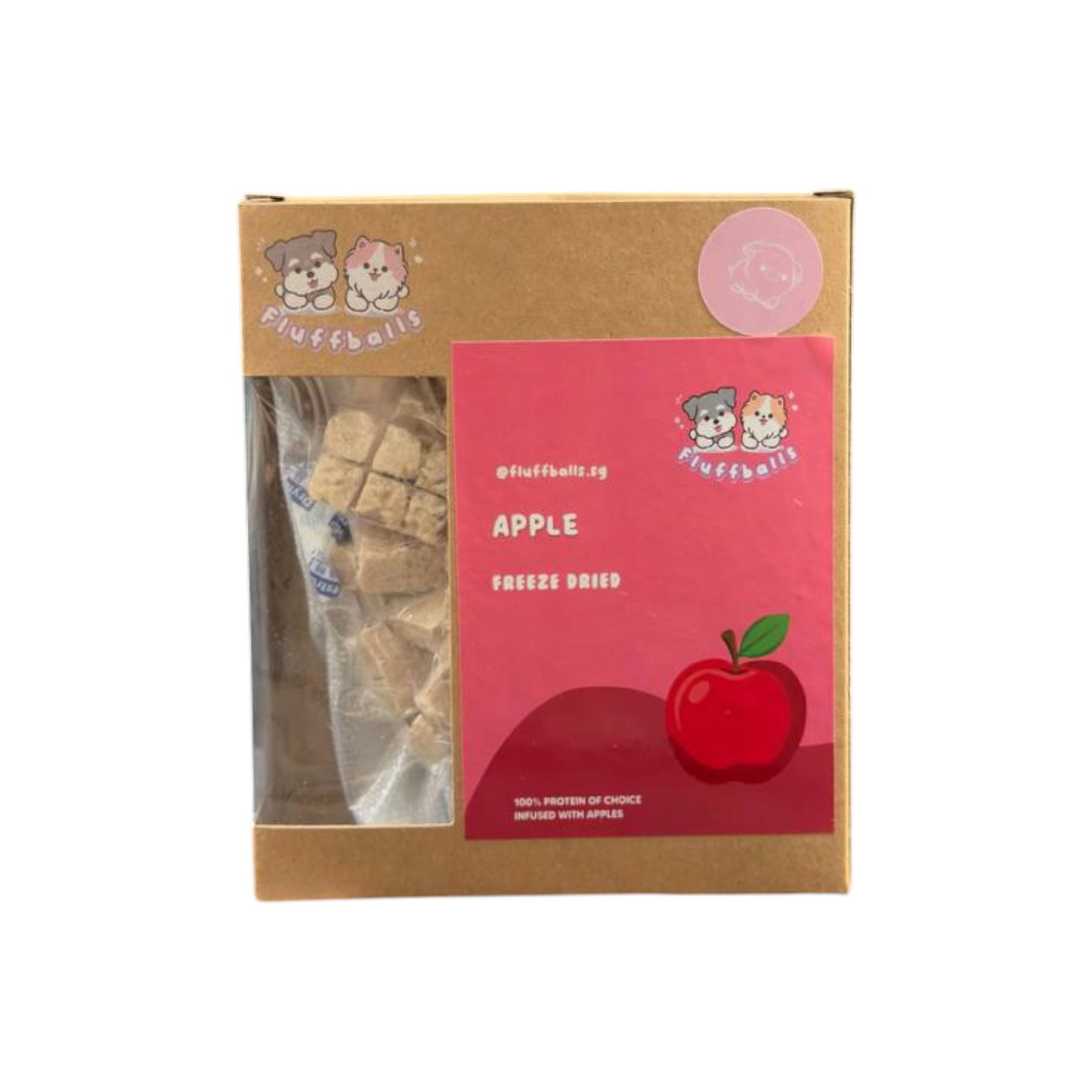 Freeze Dried Apple Pork Cubes_0