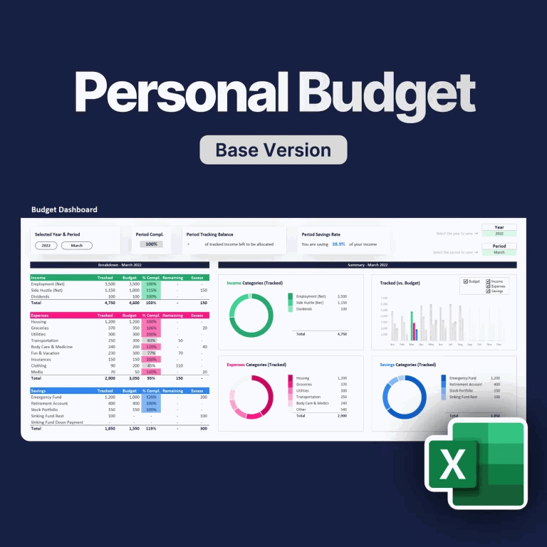 Excel Personal Budget Base_0