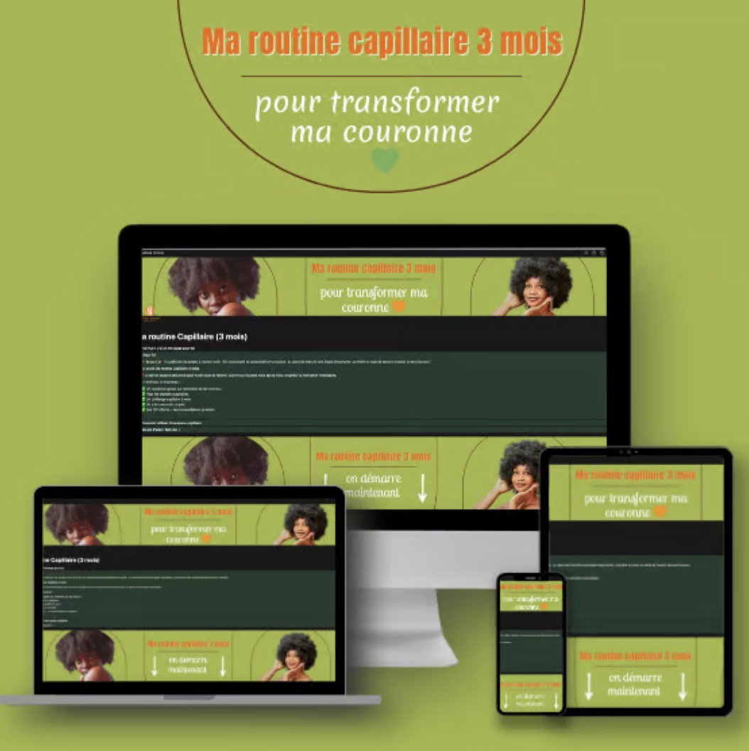 Ma routine capillaire 3 mois 