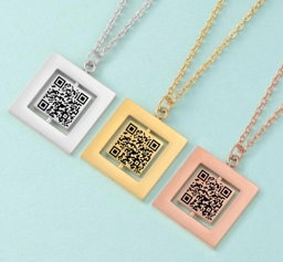 Collier  personnalisé Qr code P3