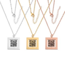 Collier  personnalisé Qr code P3