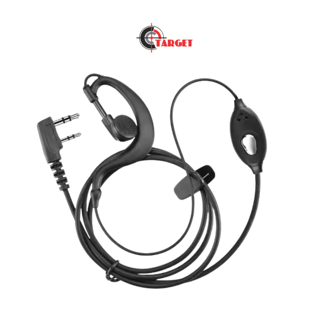 2 Pin Headset Mic Walkie Talkie Headphones #1