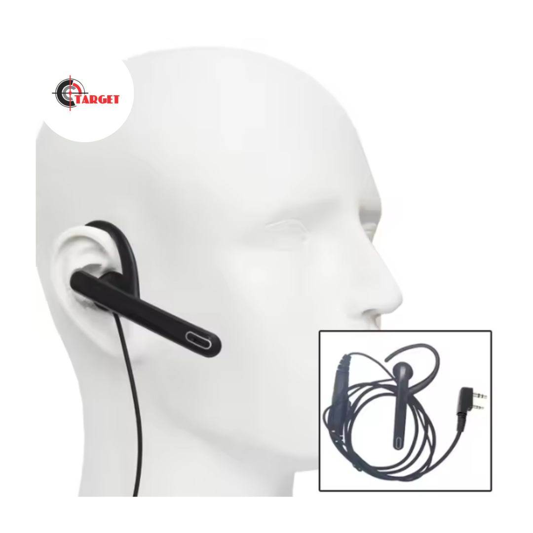 2 Pin Headset Mic Walkie Talkie Headphones with Mic_0