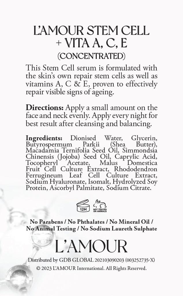 L'amour Stem Cell + Vita A,C,E Concentrated (6psc)_1