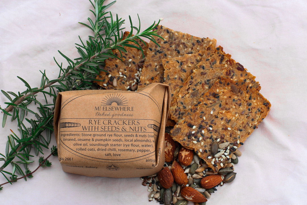 Sourdough crackers, rye