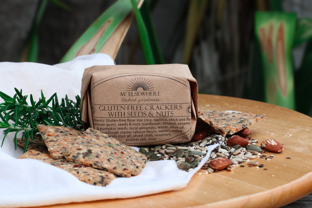 Sourdough crackers, gluten-free
