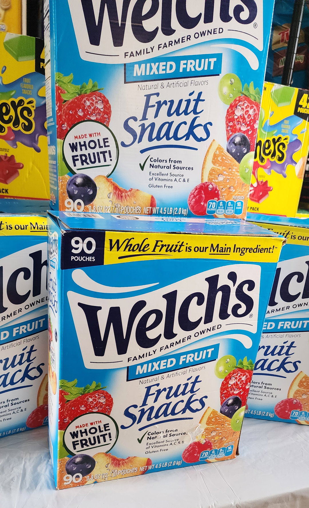 Welch's Mixed Fruit Fruit Snack, 0.8 oz, 90 pk.