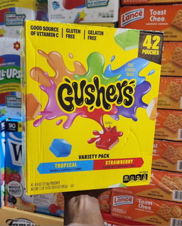 Gushers Strawberry & Tropical Variety Pack Snacks, 0.8 oz., 42 pk.