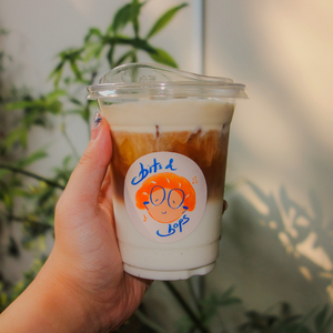this is how you fall in love - salted honey cold foam latte