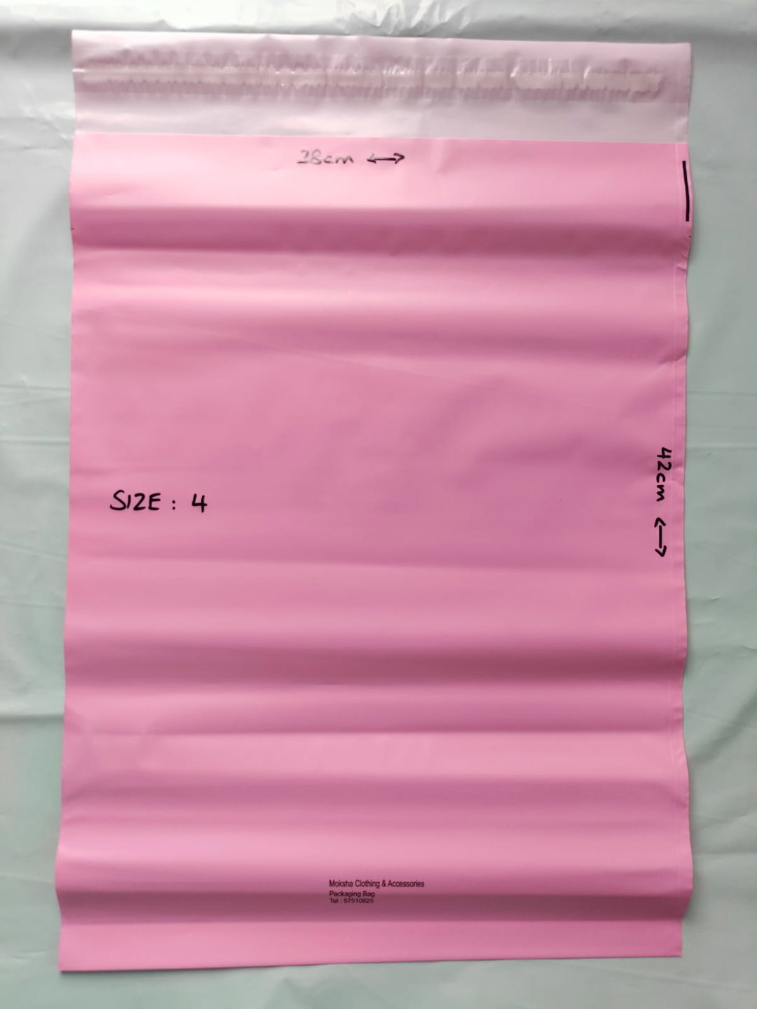 Polymailers Size 4 : 28cm x 42cm (Pink)