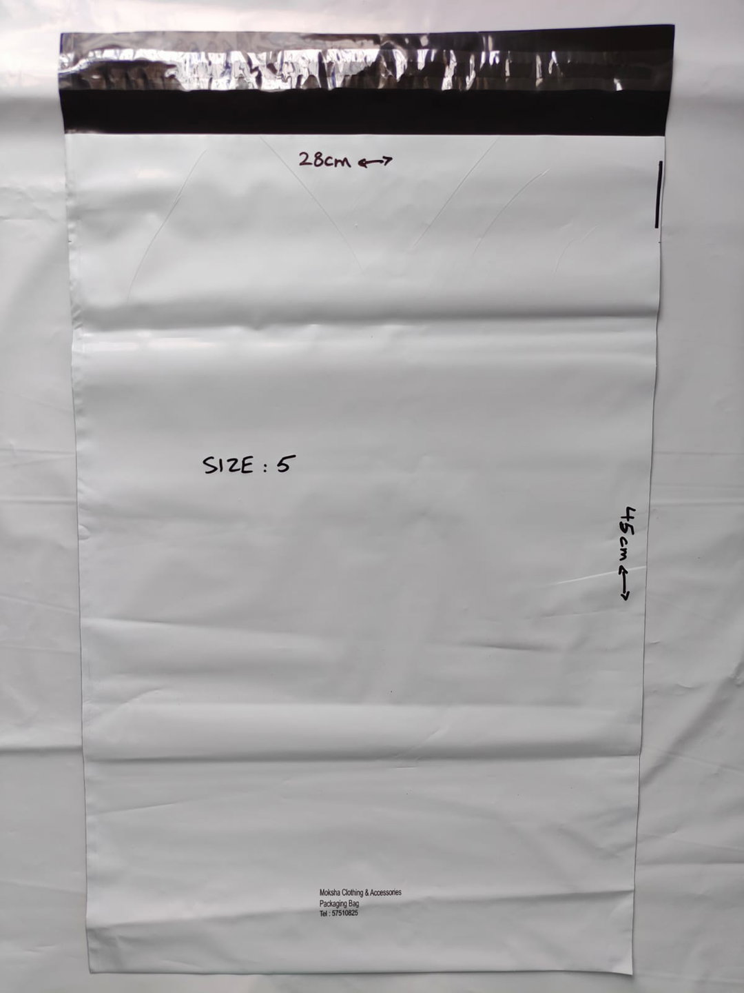 Polymailers Size 5 : 28cm x 45cm (Light Grey)