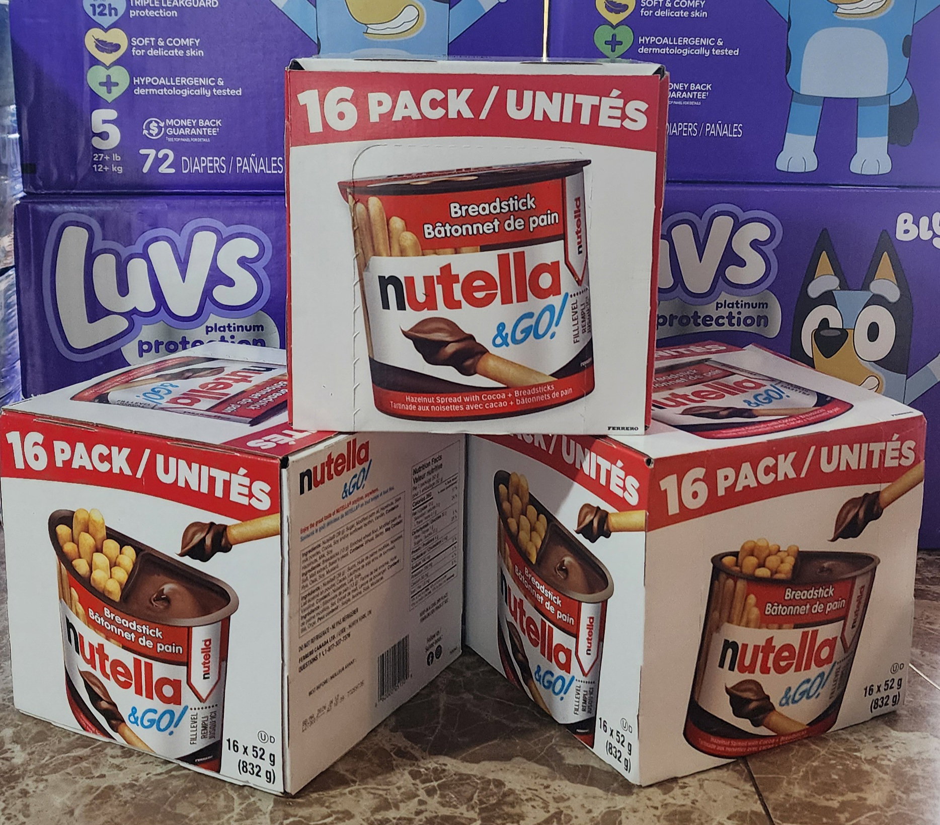 Nutella & GO! Hazelnut and Cocoa Spread + Breadsticks, 1.8 oz., 16 pk._0