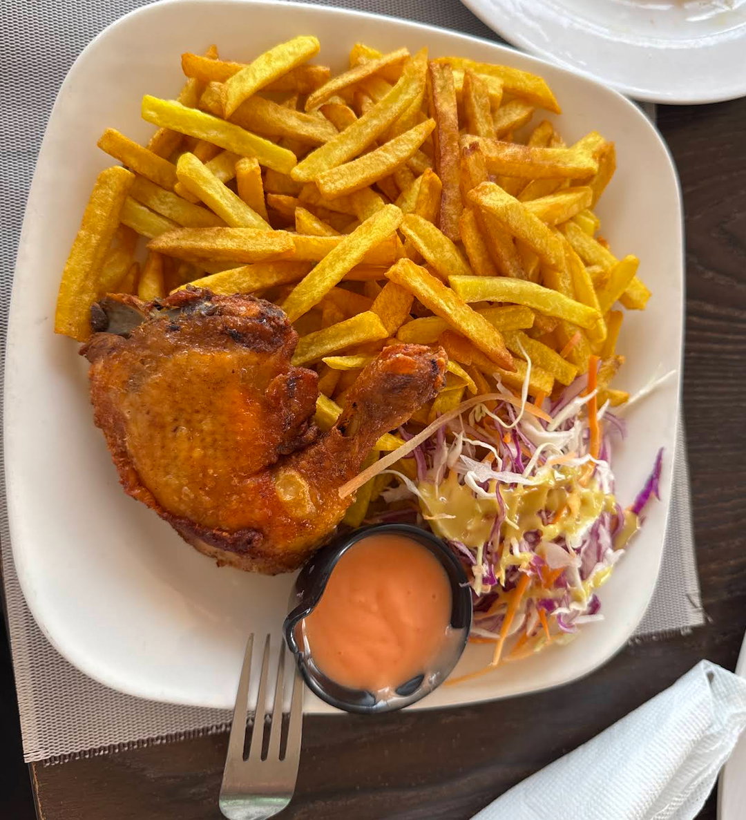 1/4 Grilled chicken with chips