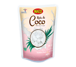 INACO Nata de Coco Strawberry 360g  x 24