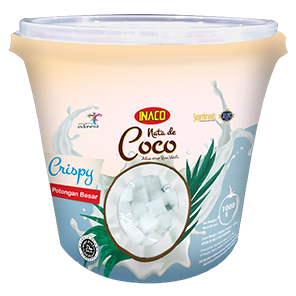 INACO Nata de Coco Bucket Crispy 7.5mm 1KG  x 6_0
