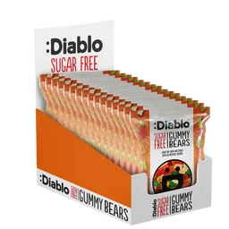 דובוני גומי פירותיים ללא סוכר (75 גרם) – Diablo