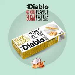 עוגיות חמאת בוטנים וקרם ללא תוספת סוכר – Diablo 100 גרם *כשר