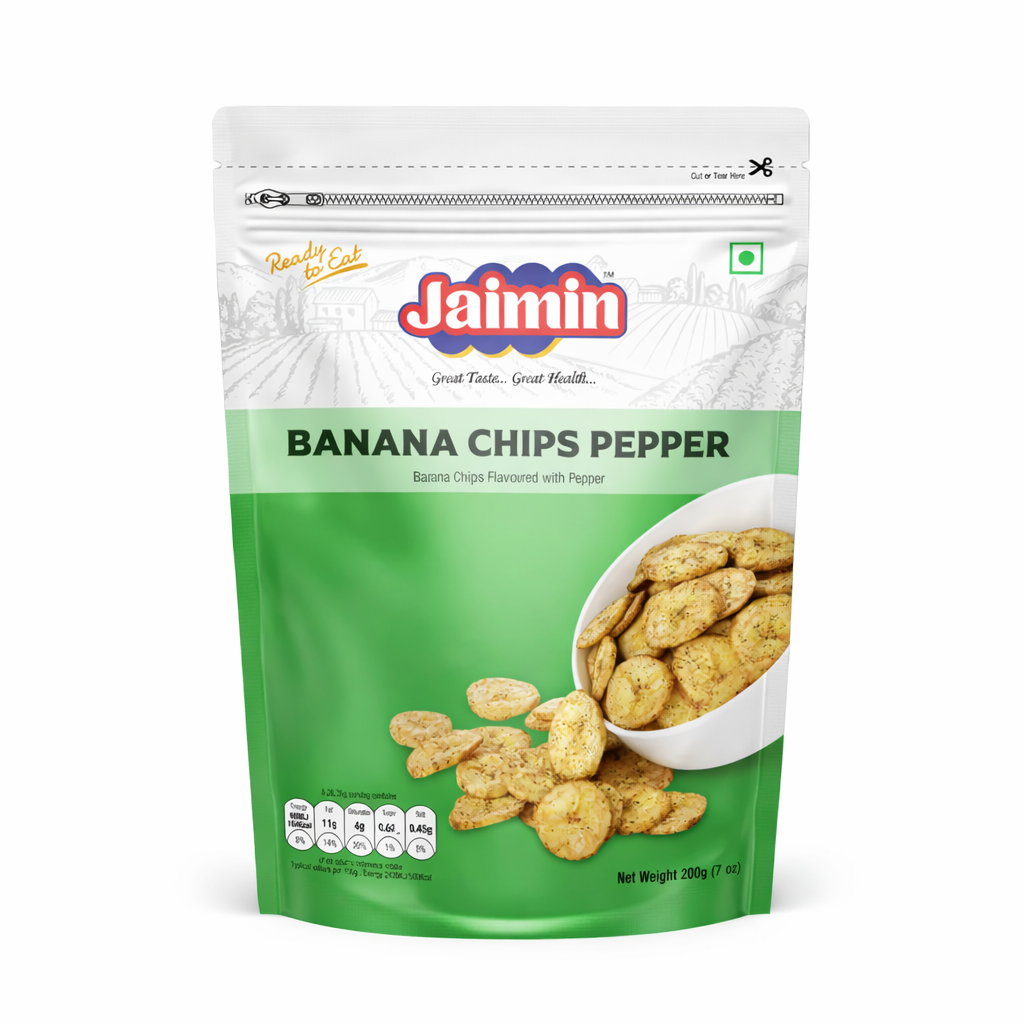 Jaimin Banana Chips Pepper 175g