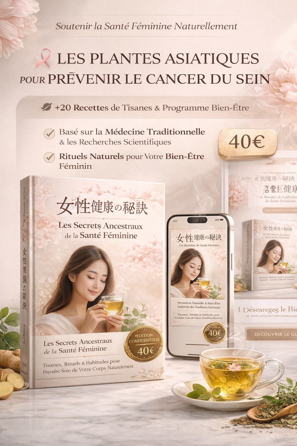 LES PLANTES ASIATIQUES POUR PRÉVENIR LE CONTRE DU SEINS