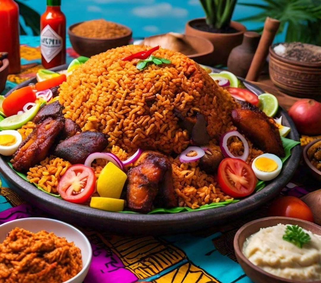 DINNER SIZE- GHANIAN JOLLOF RICE By Chef V