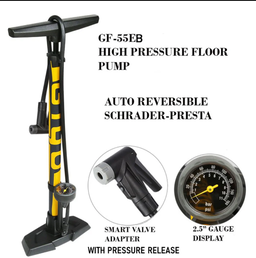 GIYO GF-55E: Professional 160 PSI High-Pressure Floor Pump