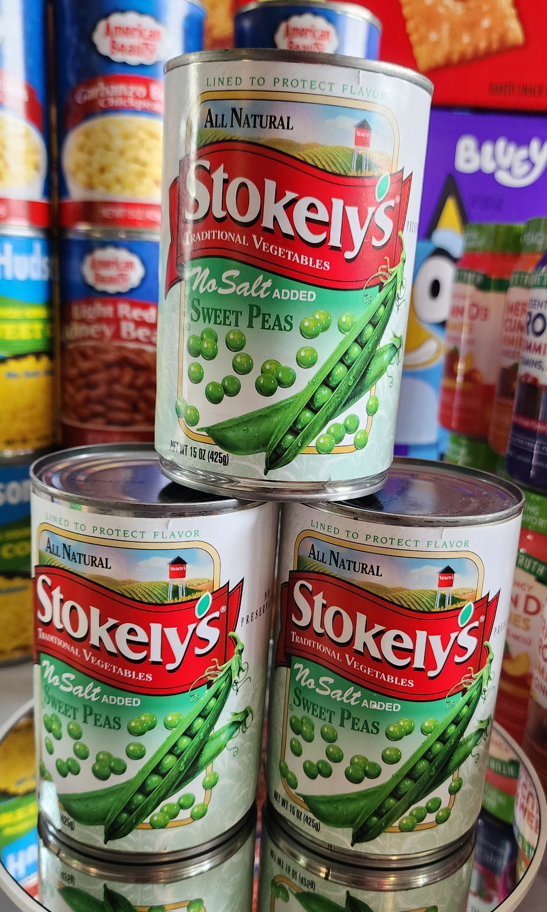 All natural stokely's no salt added sweet peas