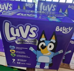 Luvs Platinum Protection Baby Diapers Size 7, 52 Count