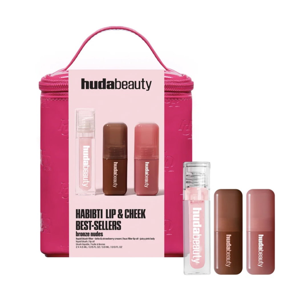 Huda Beauty Habibti Lip and Cheek Kit