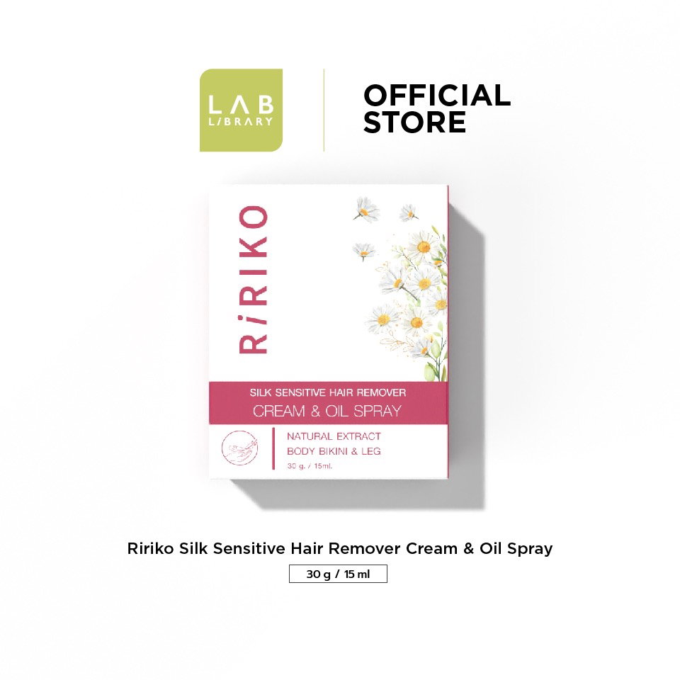 ￼RIRIKO SILK SENSITIVE HAIR REMOVER CREAM & OIL SPRAY ผลิตภัณฑ์กำจัดขน