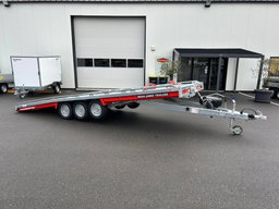 Remolque para transportar coches Brian James T Transporter de 5,50 m – 3 ejes