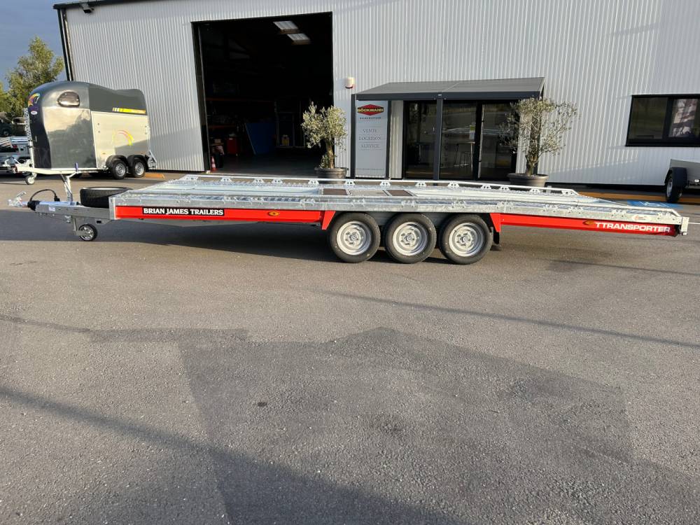 Remolque para transportar coches Brian James T Transporter de 5,50 m – 3 ejes_1