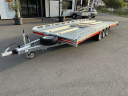 Remolque para transportar coches Brian James T Transporter de 5,50 m – 3 ejes