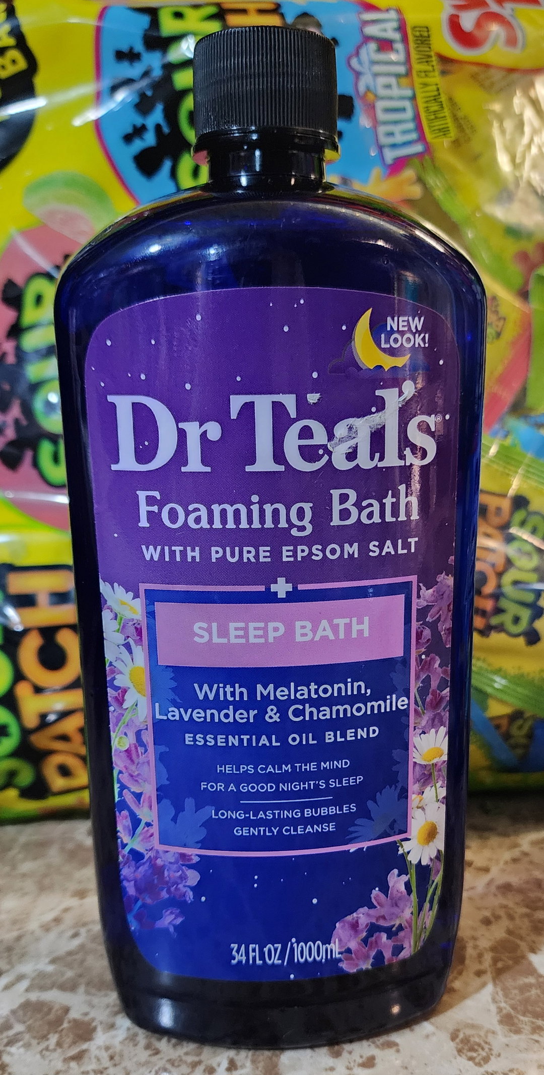 Dr teals foaming bath with pure Epsom salt 34 oz