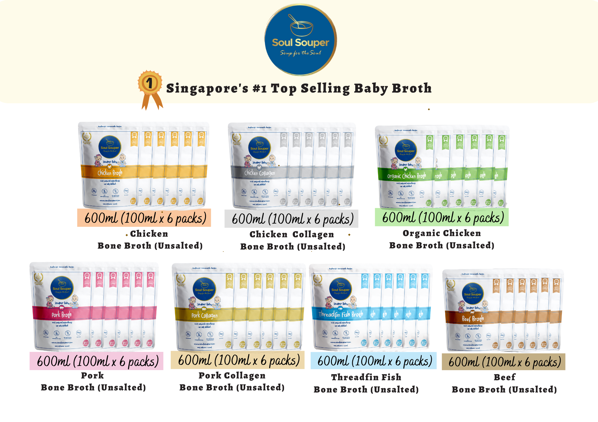 (7m+) Souper Baby (Unsalted) - 600ml (100ml x 6 packs)_0