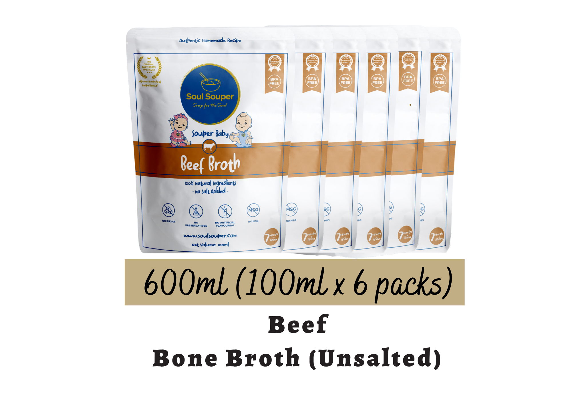 (7m+) Souper Baby (Unsalted) - 600ml (100ml x 6 packs)_4
