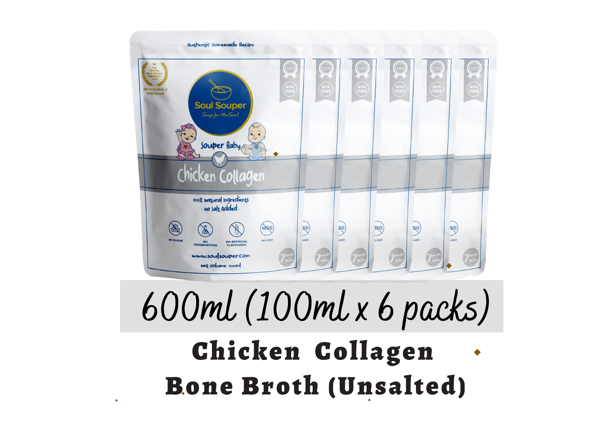 (7m+) Souper Baby (Unsalted) - 600ml (100ml x 6 packs)_2