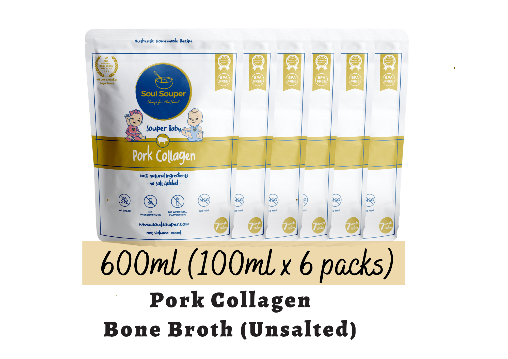 (7m+) Souper Baby (Unsalted) - 600ml (100ml x 6 packs)_14