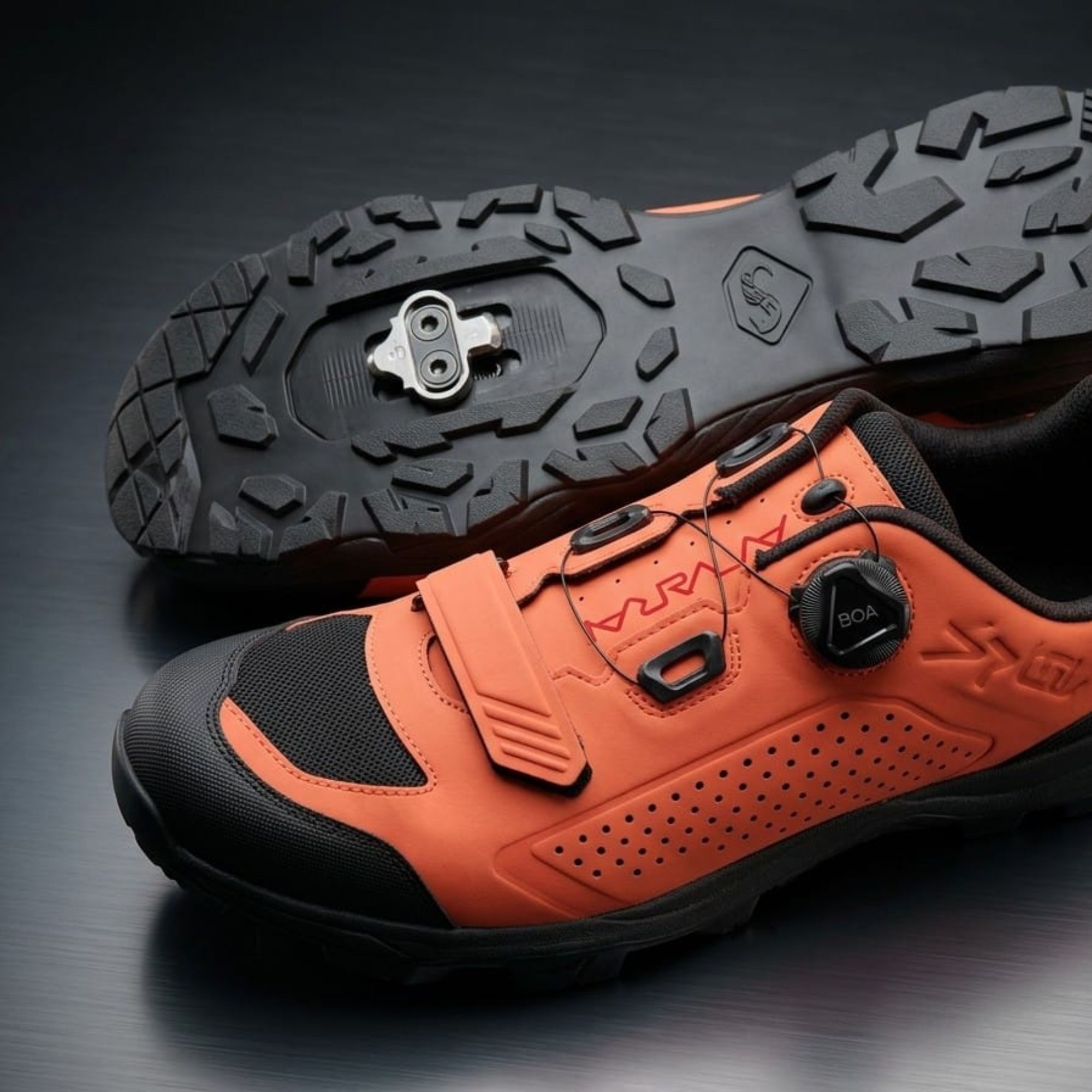 Spiuk Aldapa MTB Shoes – Size 45 (Orange/Black)_2