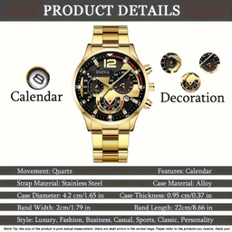 Élégante Montre-Bracelet Quartz Décontracté et professionnelle.